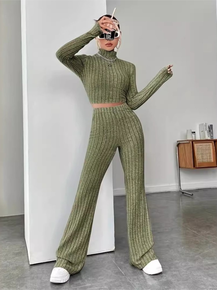 Women's Matching Knitted 2 Pie - Crop Top Crochet 评论和价格