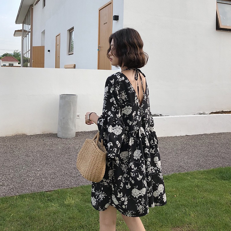 Bali Beach Vacation Beach Skir - Midi Skirt Floral 评论和价格