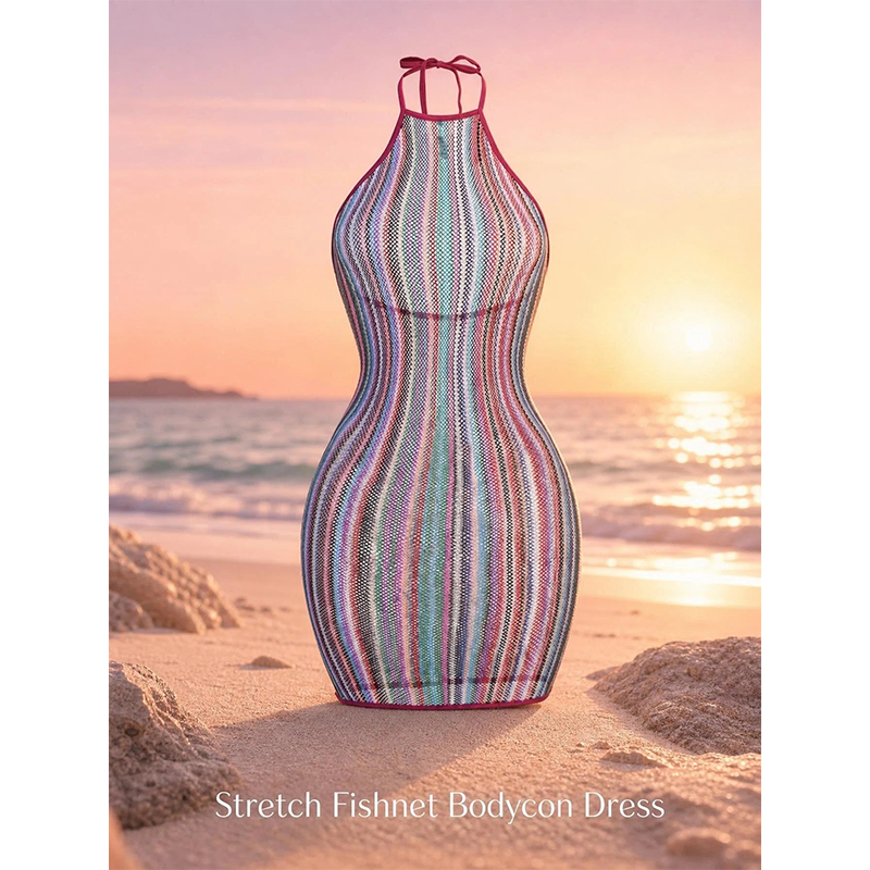 1PC Sexy Women Fishnet Cover U - Cover Up Kaftan 评论和价格