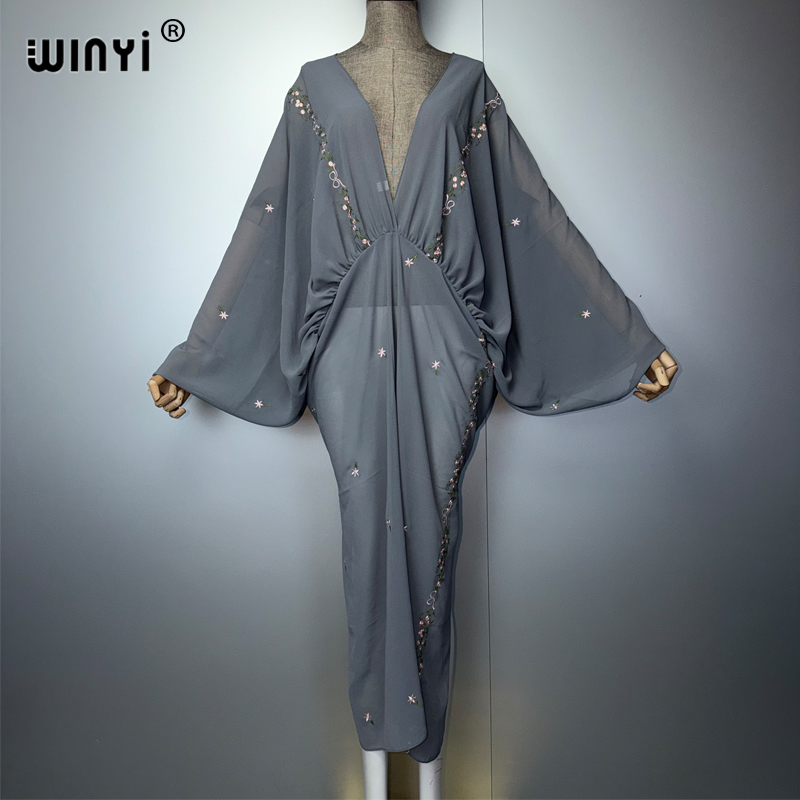 WINYI V-neck Women's Kaftan Dr - Cover Up Kaftan 评论和价格