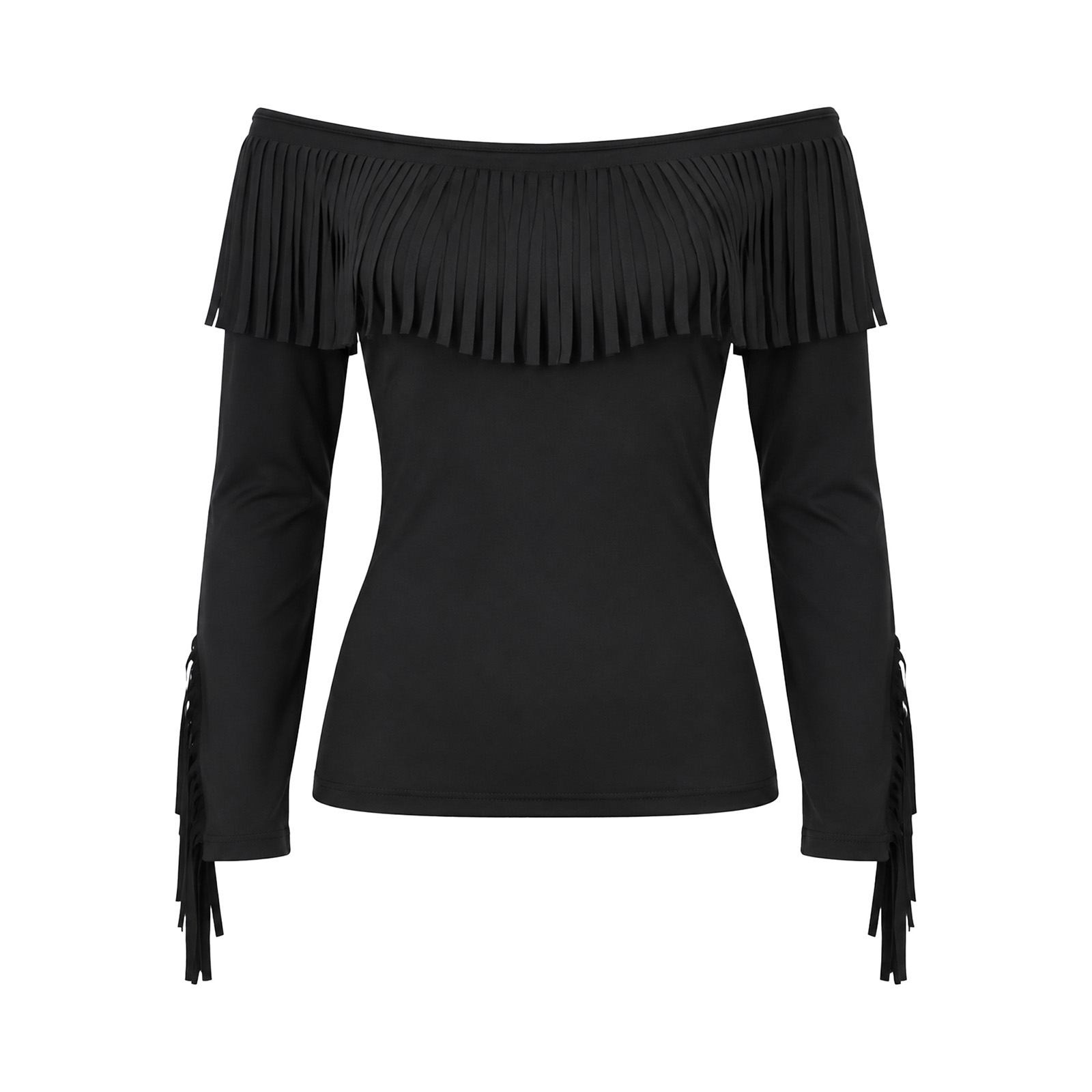 Womens Off Shoulder Tassel Blo - Blouse Off Shoulder 评论和价格