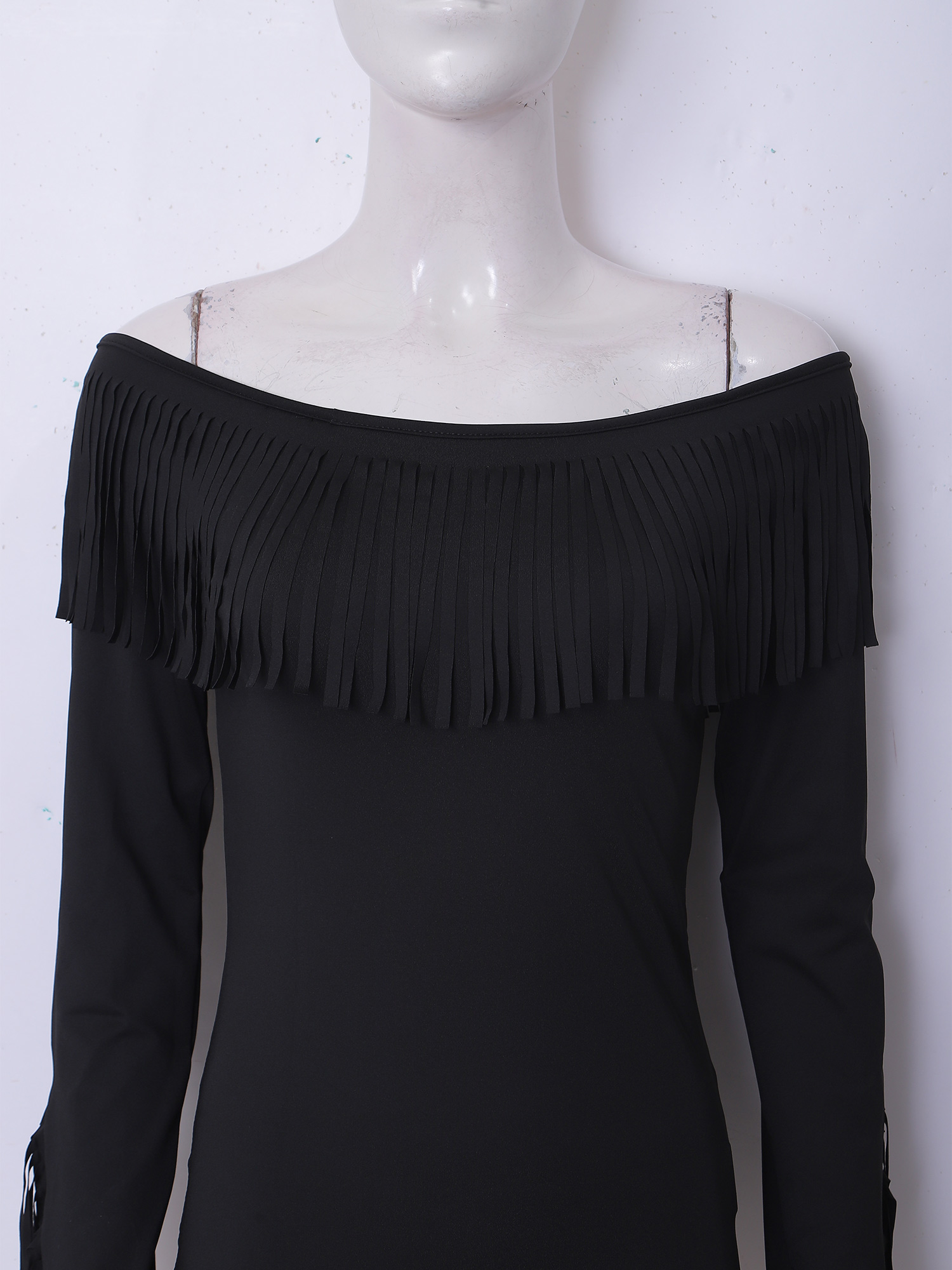 Womens Off Shoulder Tassel Blo - Blouse Off Shoulder 评论和价格