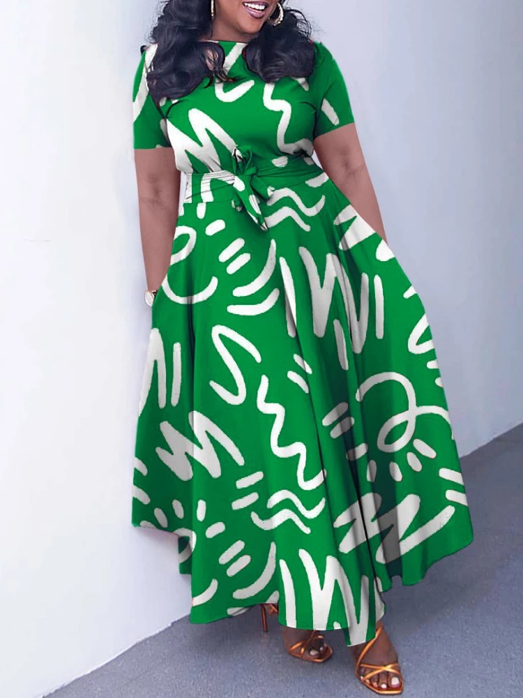 Floral Print Tie Waist Midi Dr - Midi Skirt Floral 评论和价格