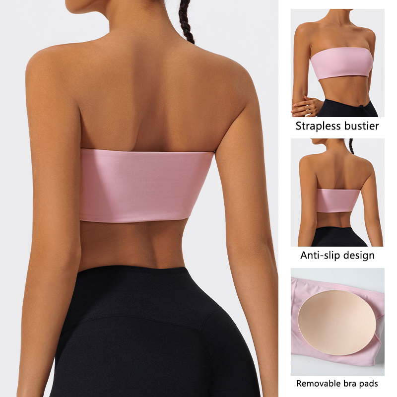 Strapless Sports Bra Gym Crop  - Crop Top Crochet 评论和价格