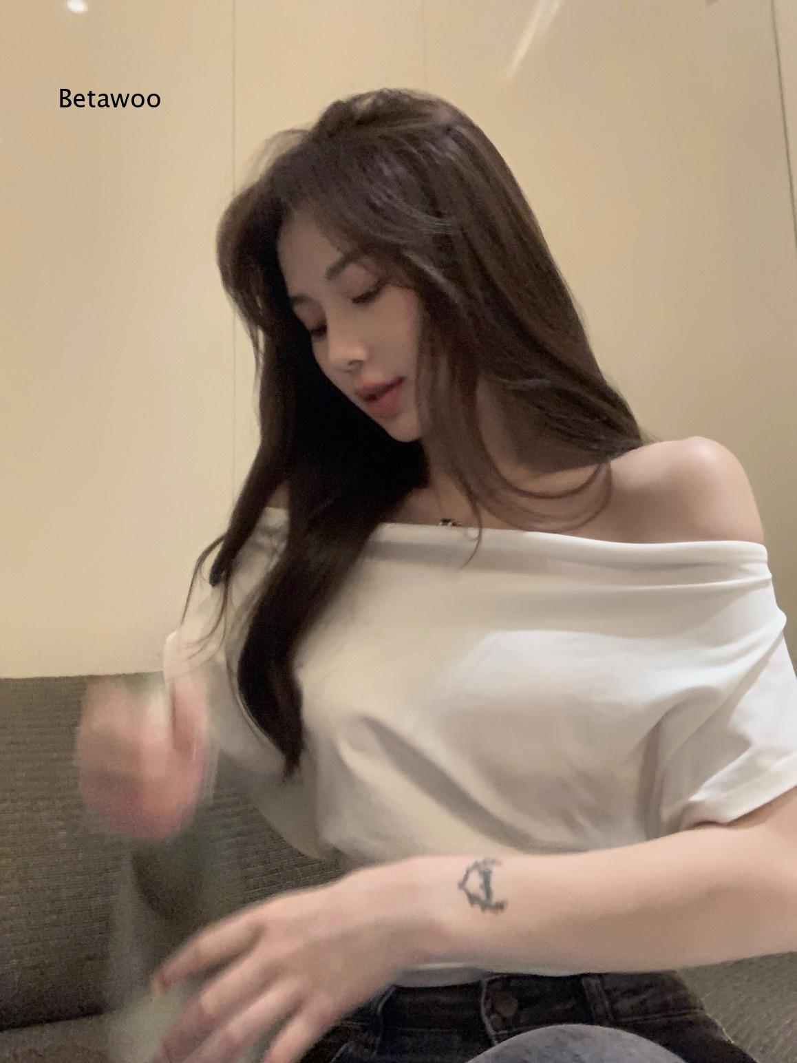 Off Shoulder Solid Color Loose - Blouse Off Shoulder 评论和价格