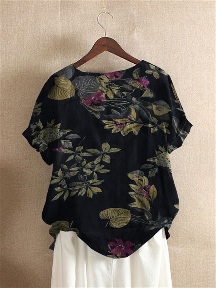 ZANZEA Women Cotton Shirt Fash - Romper Floral Print 评论和价格