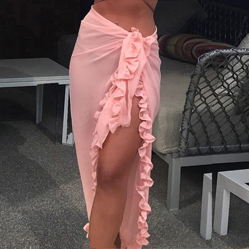 Women Sexy Sheer Bikini Cover  - Cover Up Kaftan 评论和价格